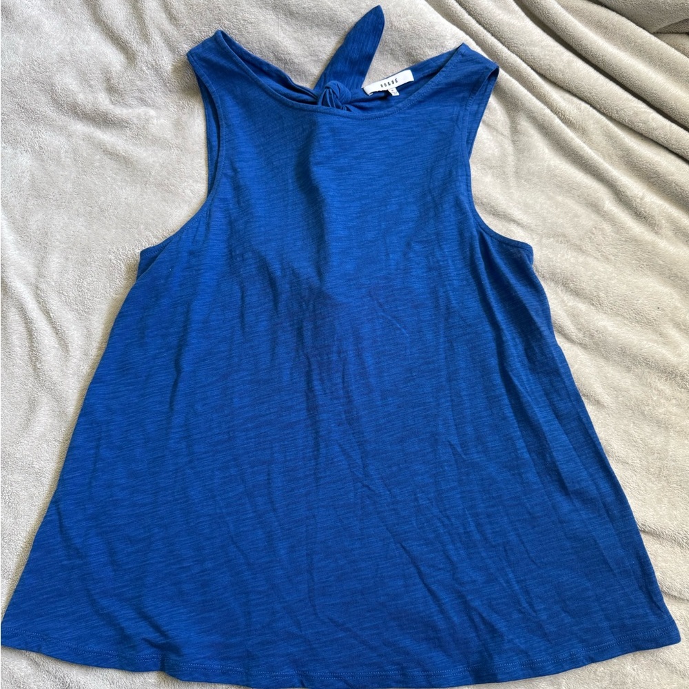 Blue Sleeveless Top